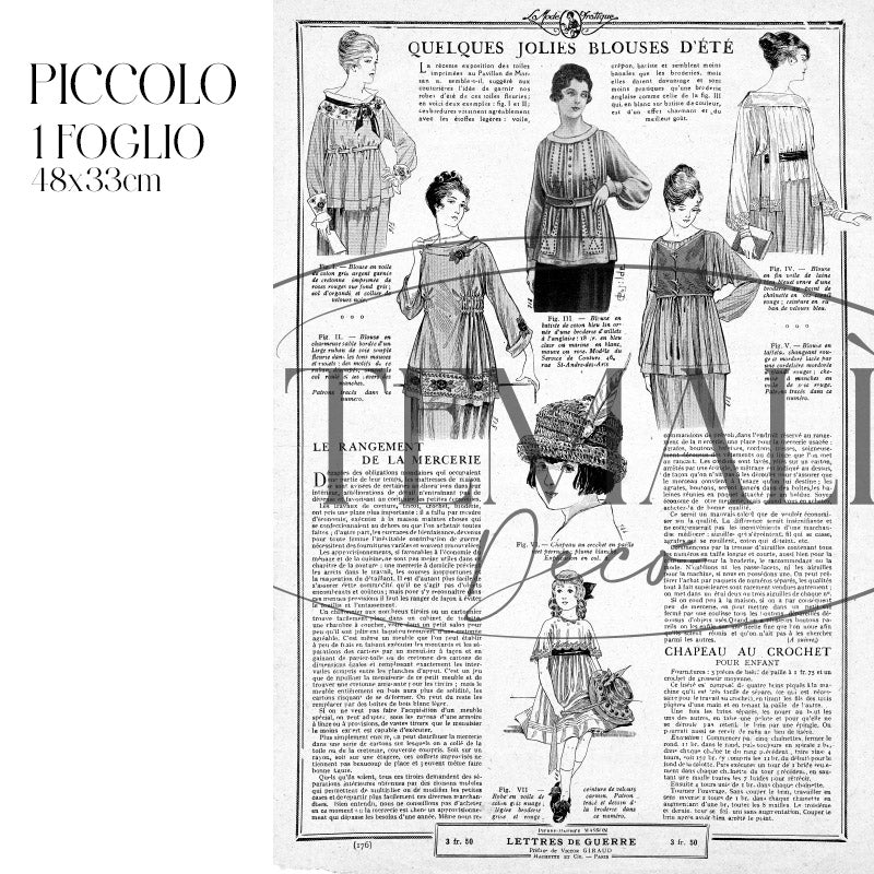 Decoupagé Moda - Jolies Blouses