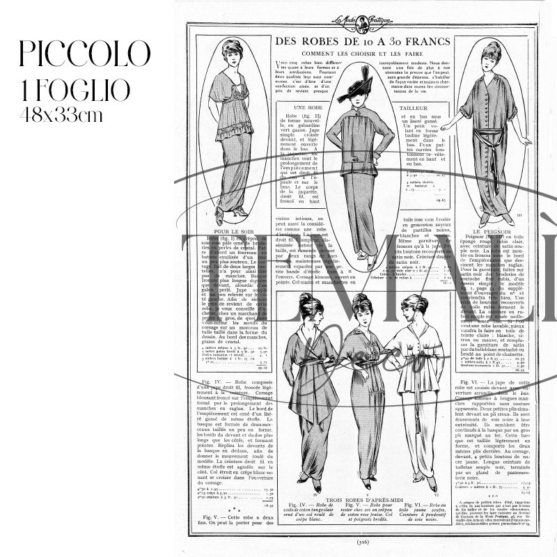 Dècoupage Moda - 30 Francs