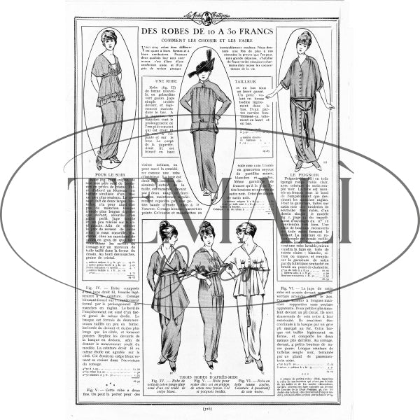 Dècoupage Moda - 30 Francs