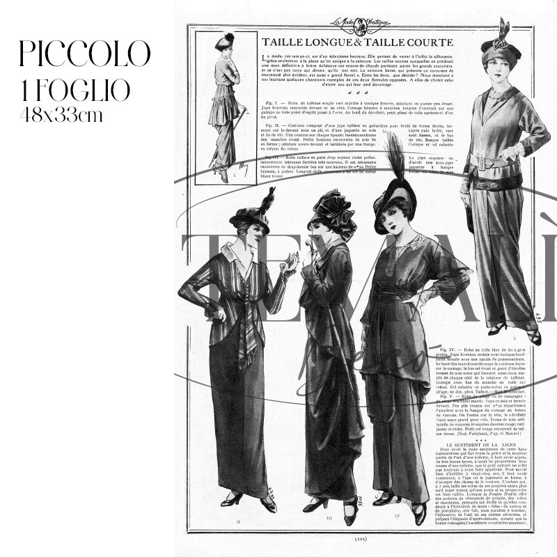 Découpage Moda - Taille Longue