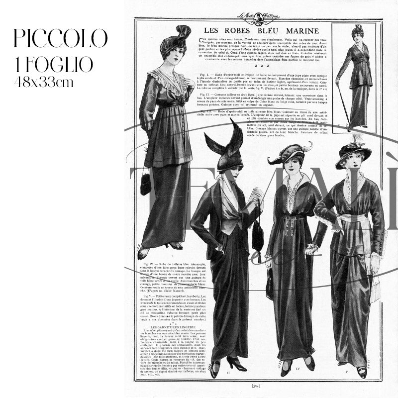 Dècoupage Moda - Bleu Marine