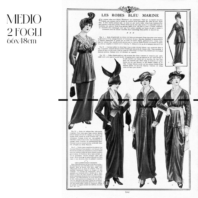 Dècoupage Moda - Bleu Marine