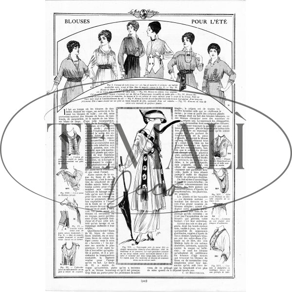 Dècoupage Moda - Blouses Pour L'Été