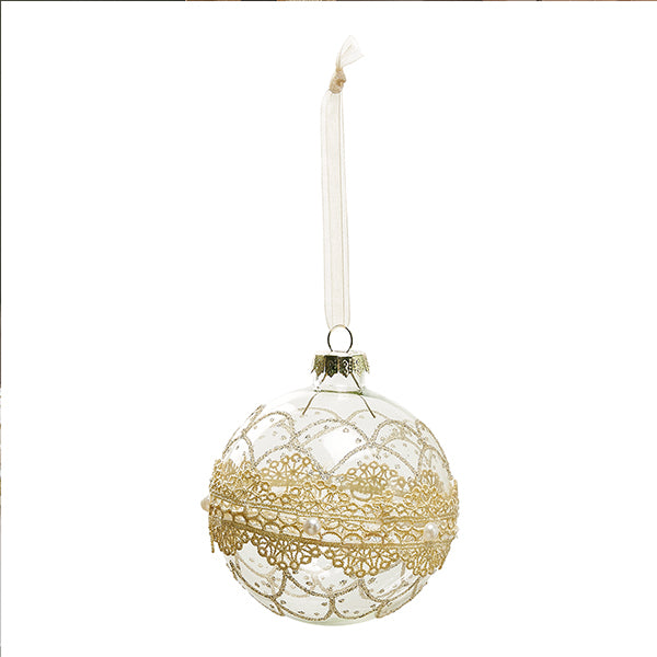 Set di 3 palline di Natale in vetro trasparente - Mathilde M.