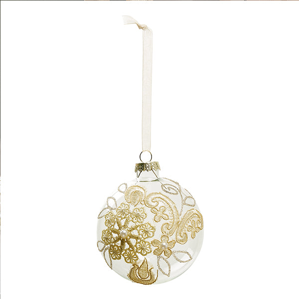 Set di 3 palline di Natale in vetro trasparente - Mathilde M.