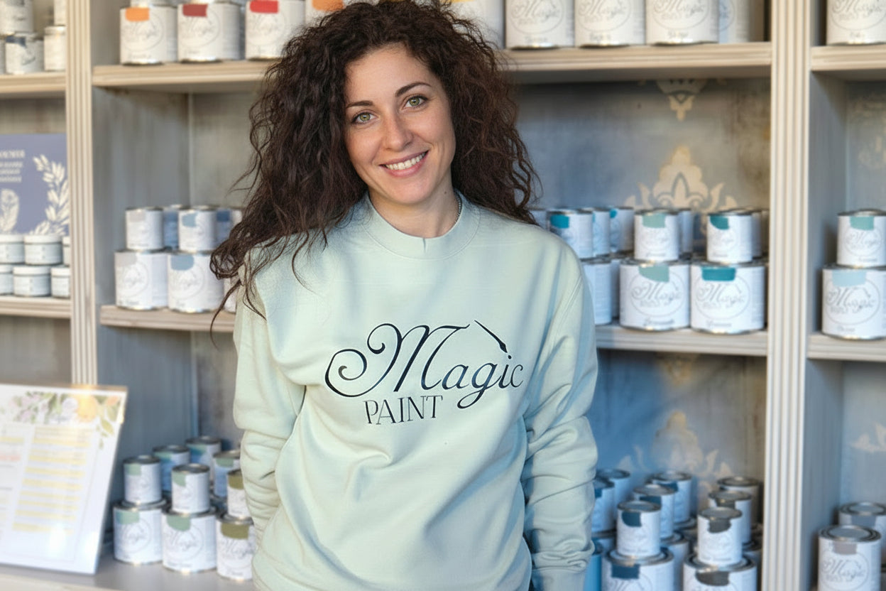 Warmer grauer Zauberlack-Sweatshirt - Unisex