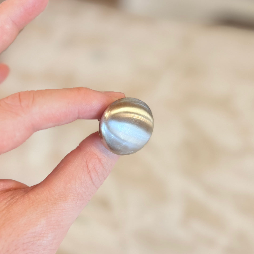 Pomello in Ferro "Argentato opaco"