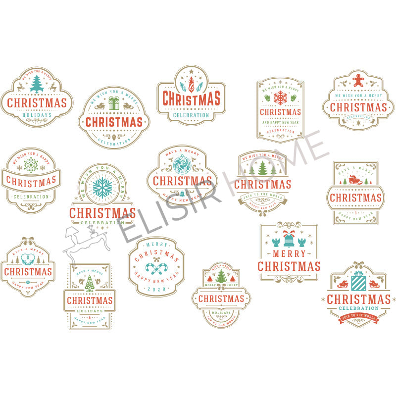 Stampa Trasferibile "NATALE, Christmas" 28x40 cm