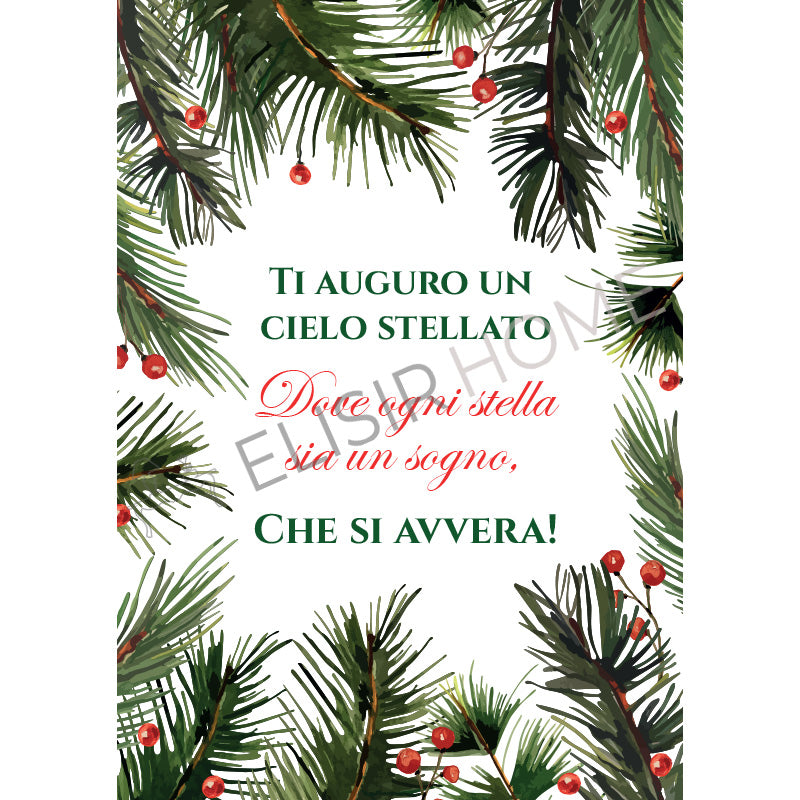 Stampa Trasferibile "NATALE, Cielo Stellato" 28x40 cm