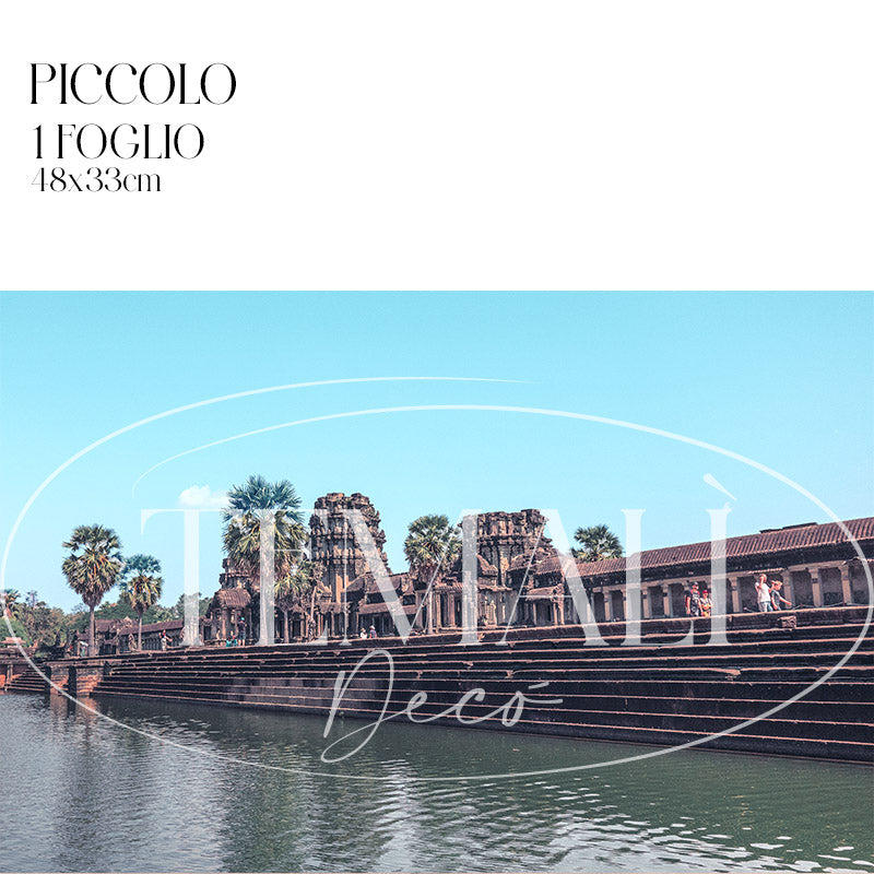 Découpage Oriente - Scorcio di Cambogia