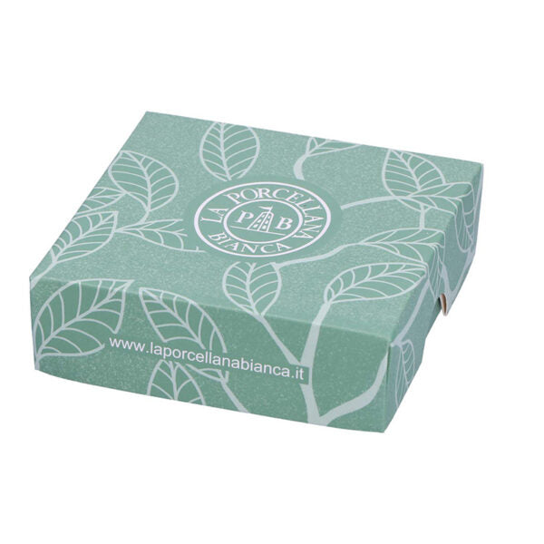 Piattino in porcellana bianca "Lettera P" Unitable