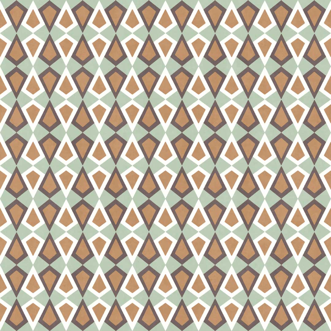 Carta da parati "Geometrie Pastello verde e marrone" a metraggio o rotolo