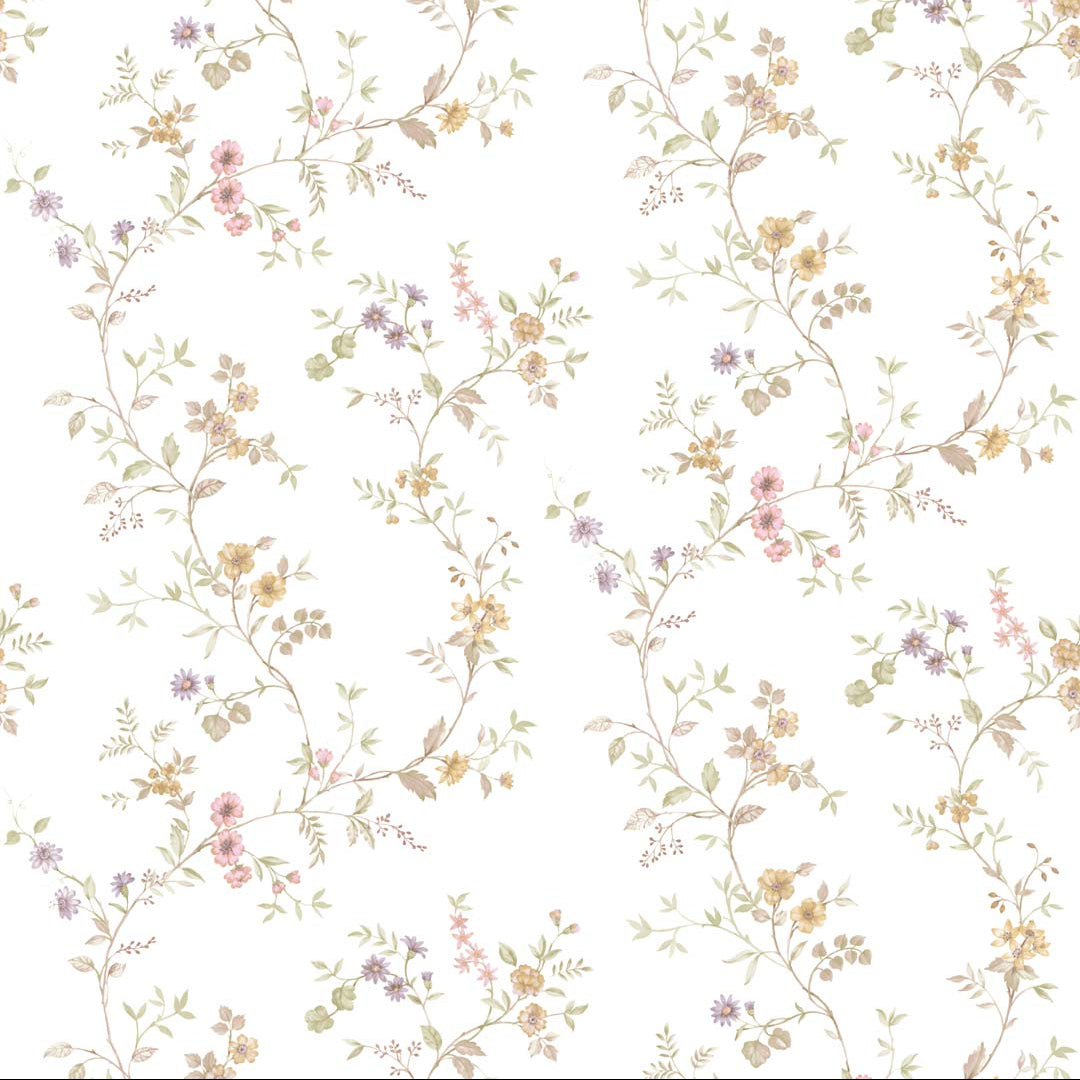 Carta da parati "Garden soft viola" a metraggio o rotolo