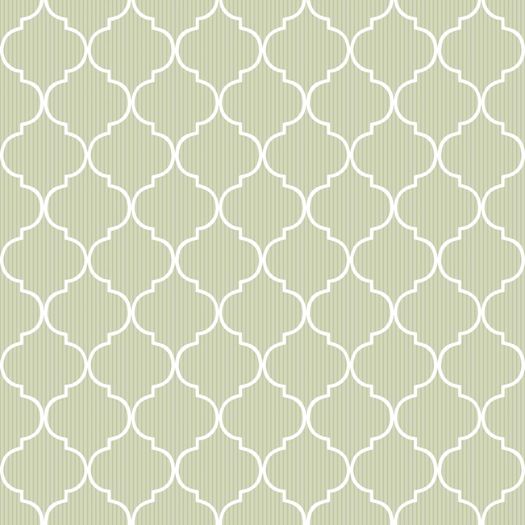 Carta da parati "Marocaine verde", a metraggio o rotolo