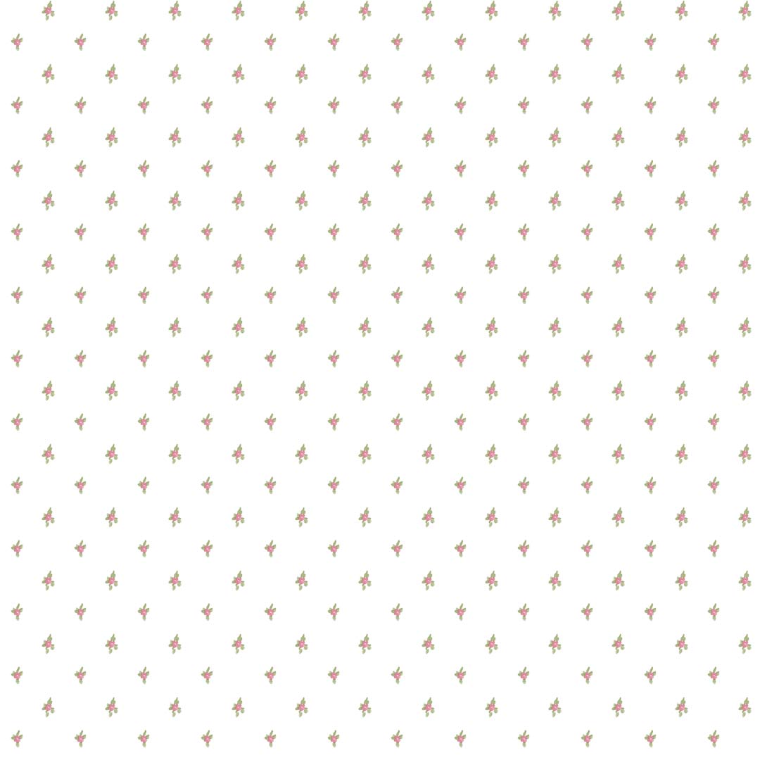 Carta da parati "Pois di fiori rosa" a metraggio o rotolo
