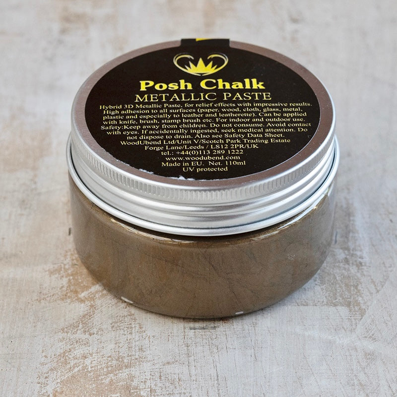 Pasta metallizzata Posh Chalk "Brown Van Dyke" 110ml WoodUbend