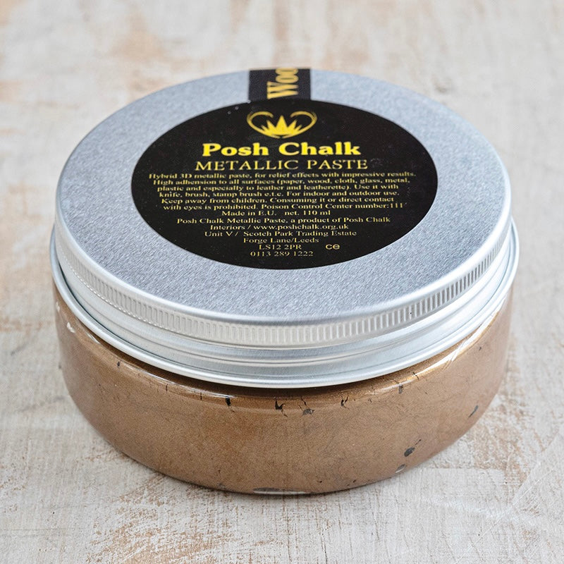 Pasta metallizzata Posh Chalk "Deep Gold" 110ml WoodUbend