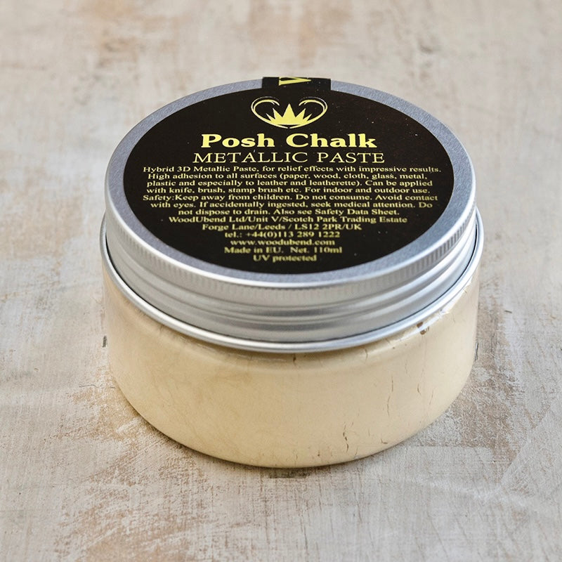 Pasta metallizzata Posh Chalk "Shiny Gold" 110ml WoodUbend