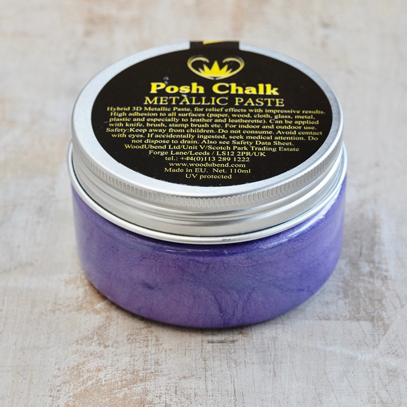 Pasta metallizzata Posh Chalk "Violet" 110ml WoodUbend