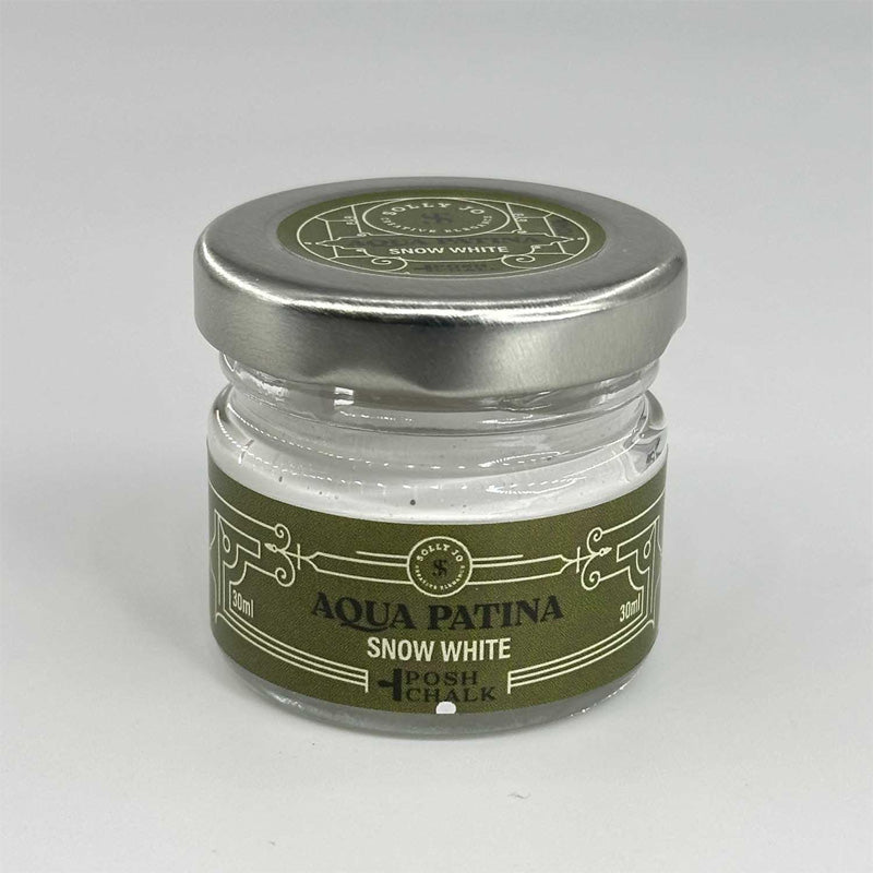 Aqua Patina Posh Chalk "Snow White" 30ml WoodUbend
