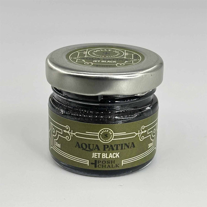 Aqua Patina Posh Chalk "Jet Black" 30ml WoodUbend