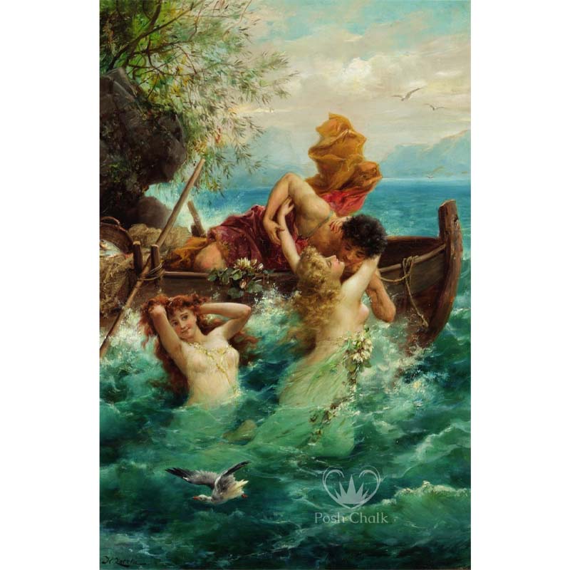 Carta da Découpage "Fisherman's Frolic" in Carta di Riso Posh chalk 28,50x40cm