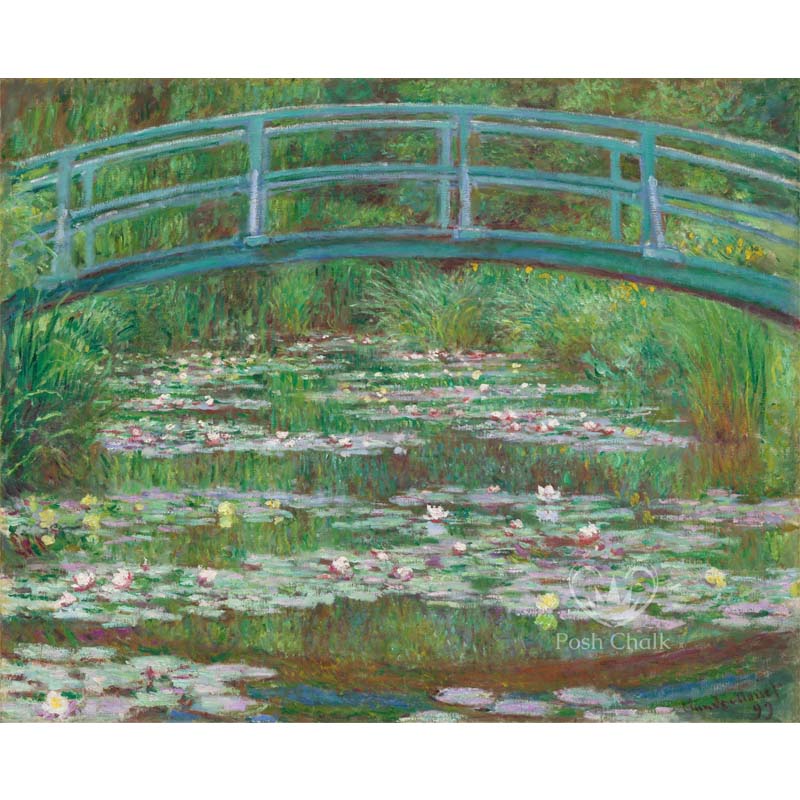 Carta da Découpage "Waterliliy Bridge" in Carta di Riso Posh chalk 28,50x40cm