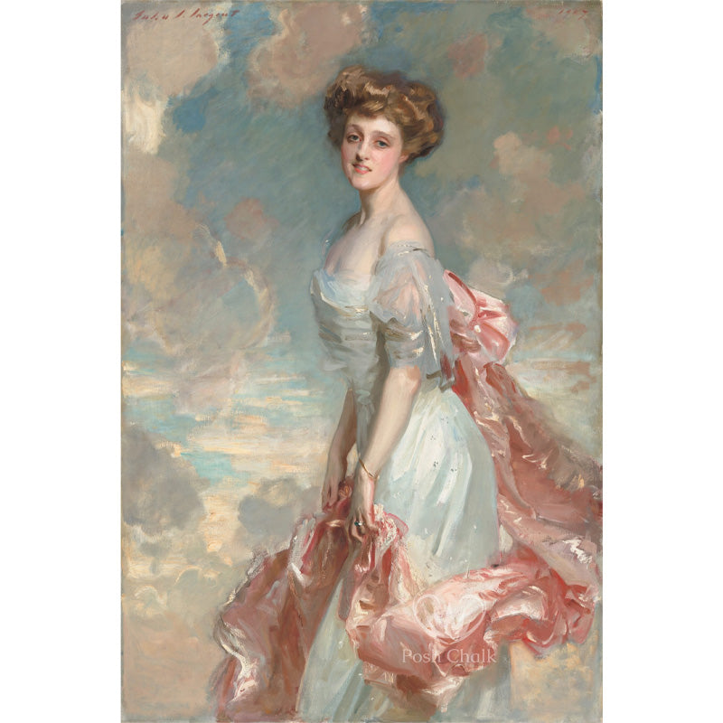 Carta da Découpage "Gracious in Pink" in Carta di Riso Posh chalk 28,5x40cm