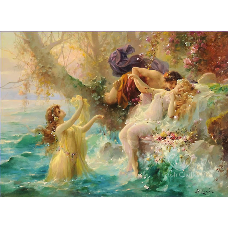 Carta da Découpage "Posh Fairies" in Carta di Riso Posh chalk 84x60cm