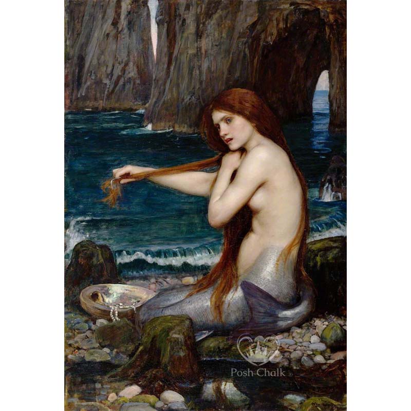 Carta da Découpage "Posh Mermaid" in Carta di Riso Posh chalk 58x81 cm