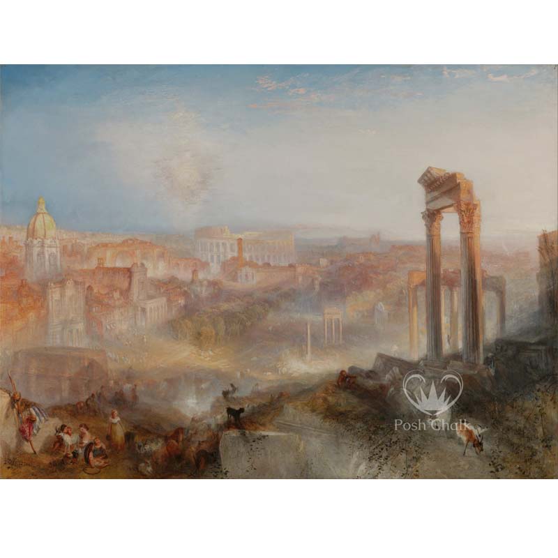 Carta da Découpage "Vintage Rome" in Carta di Riso Posh chalk 58x81 cm