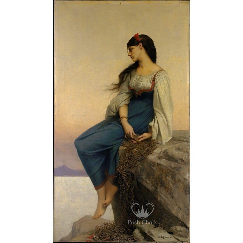 Carta da Découpage "The Blue Ponder" in Carta di Riso Posh chalk 58x81 cm