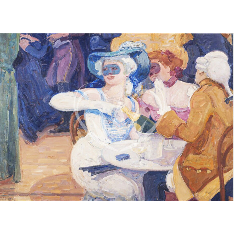 Carta da Découpage "Masquerade" in Carta di Riso Posh chalk 30x42cm