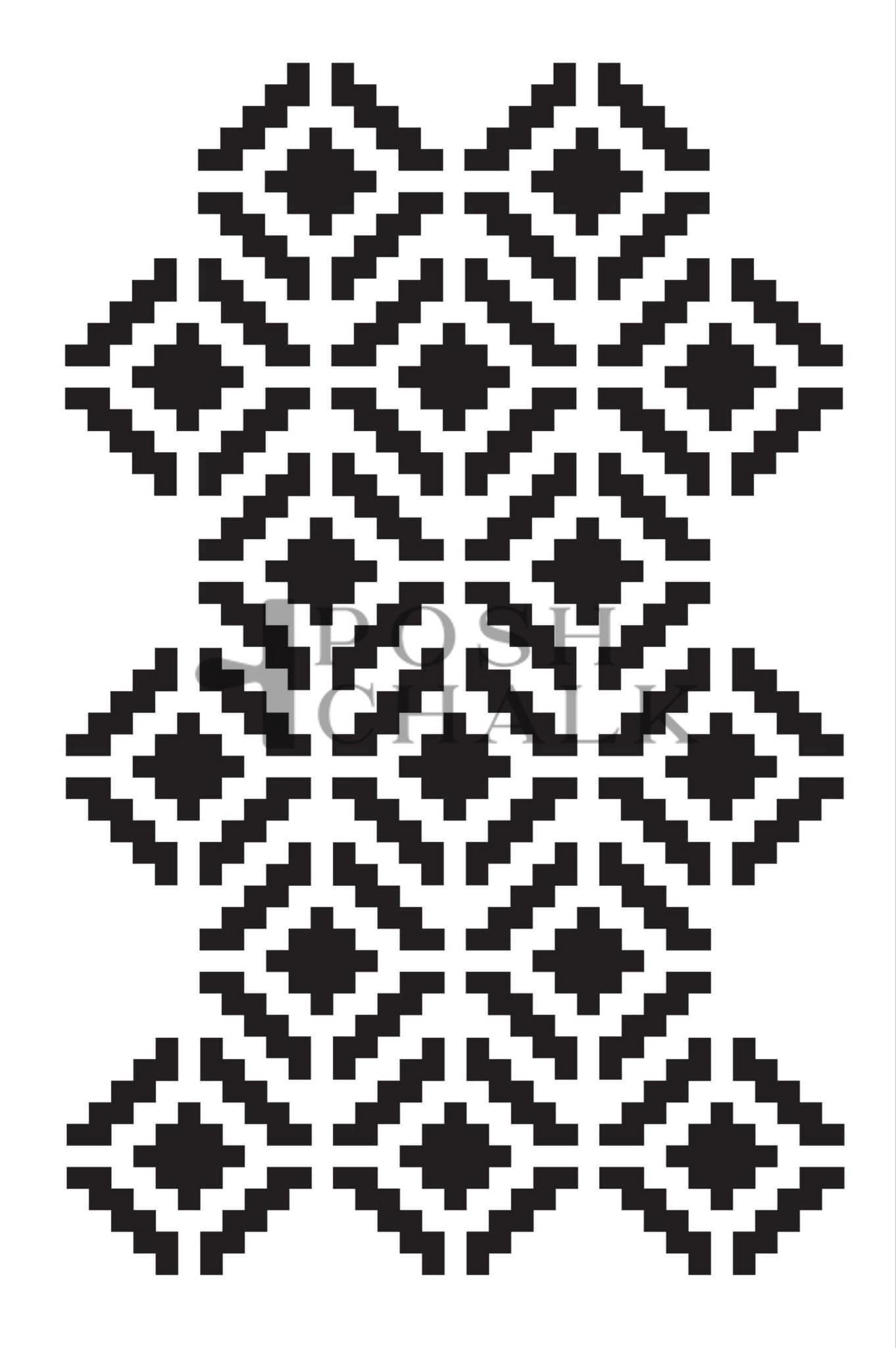 Posh Chalk Stencil "Apache small" 29,7x19,5cm - WoodUbend