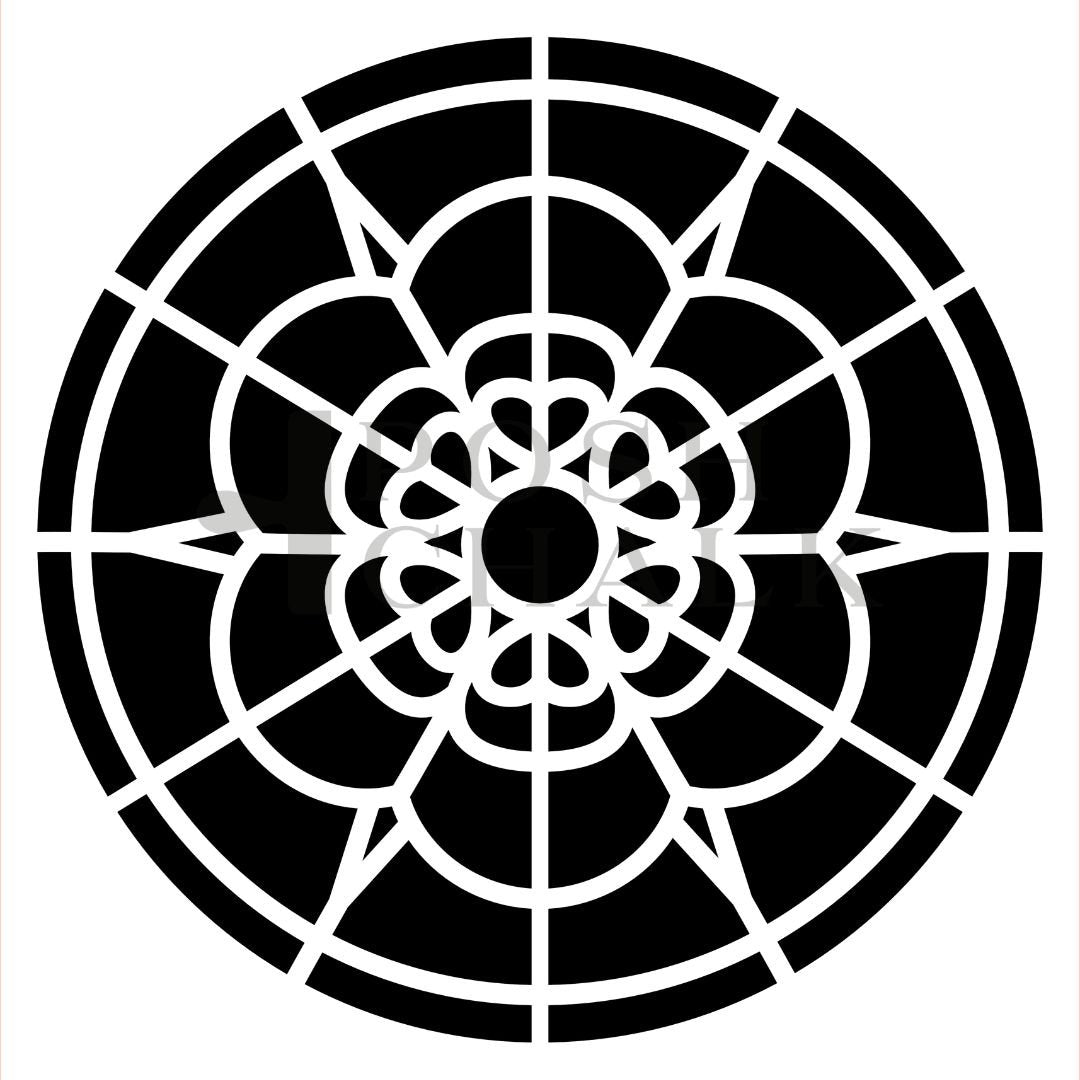 Plantilla de tiza elegante para vidrio celestial 29x30cm - WoodUbend