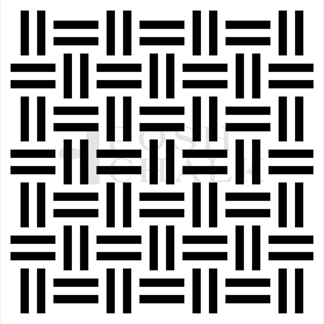 Plantilla de tiza elegante Tejido elegante 29x30cm - WoodUbend