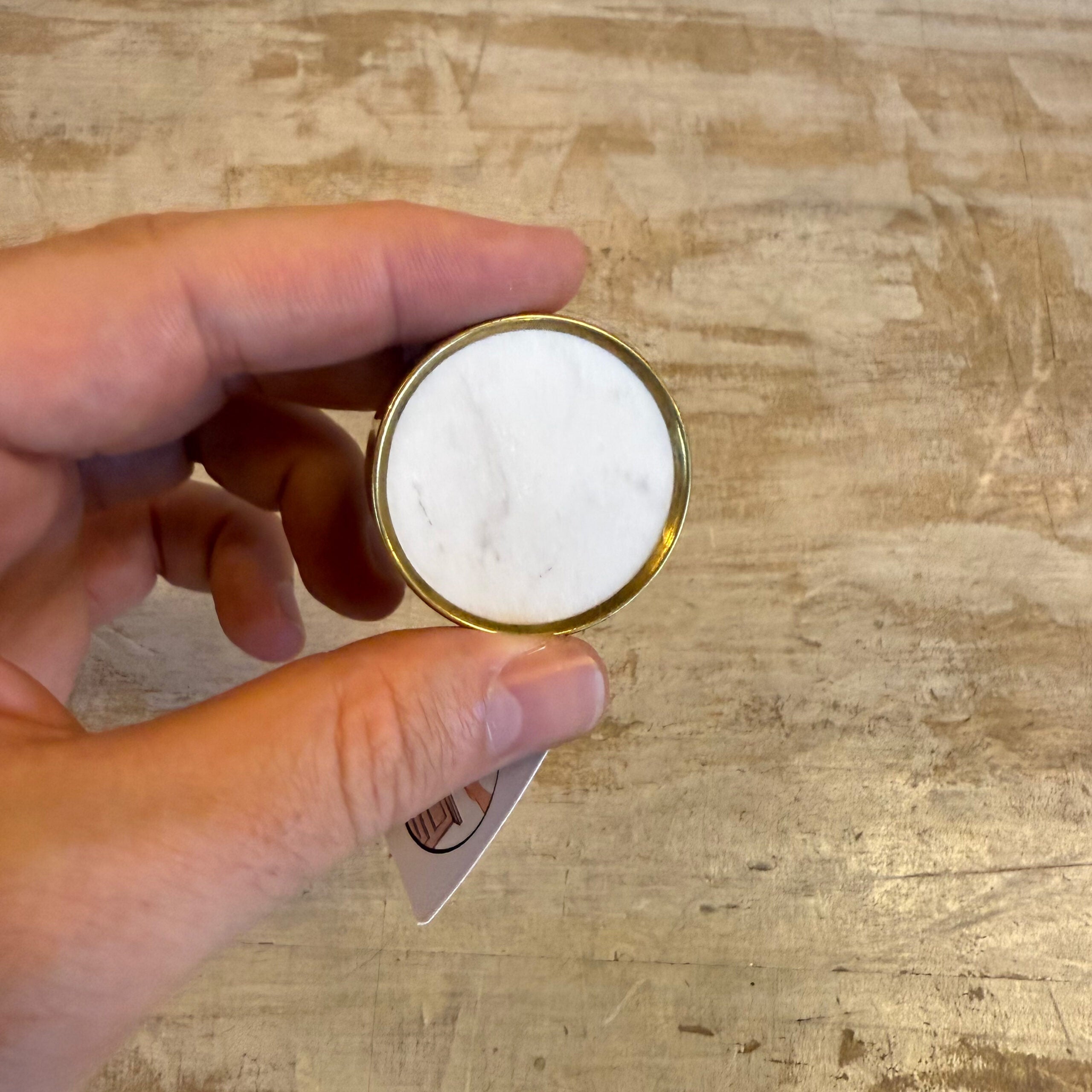 Pomello “Marmo bianco"