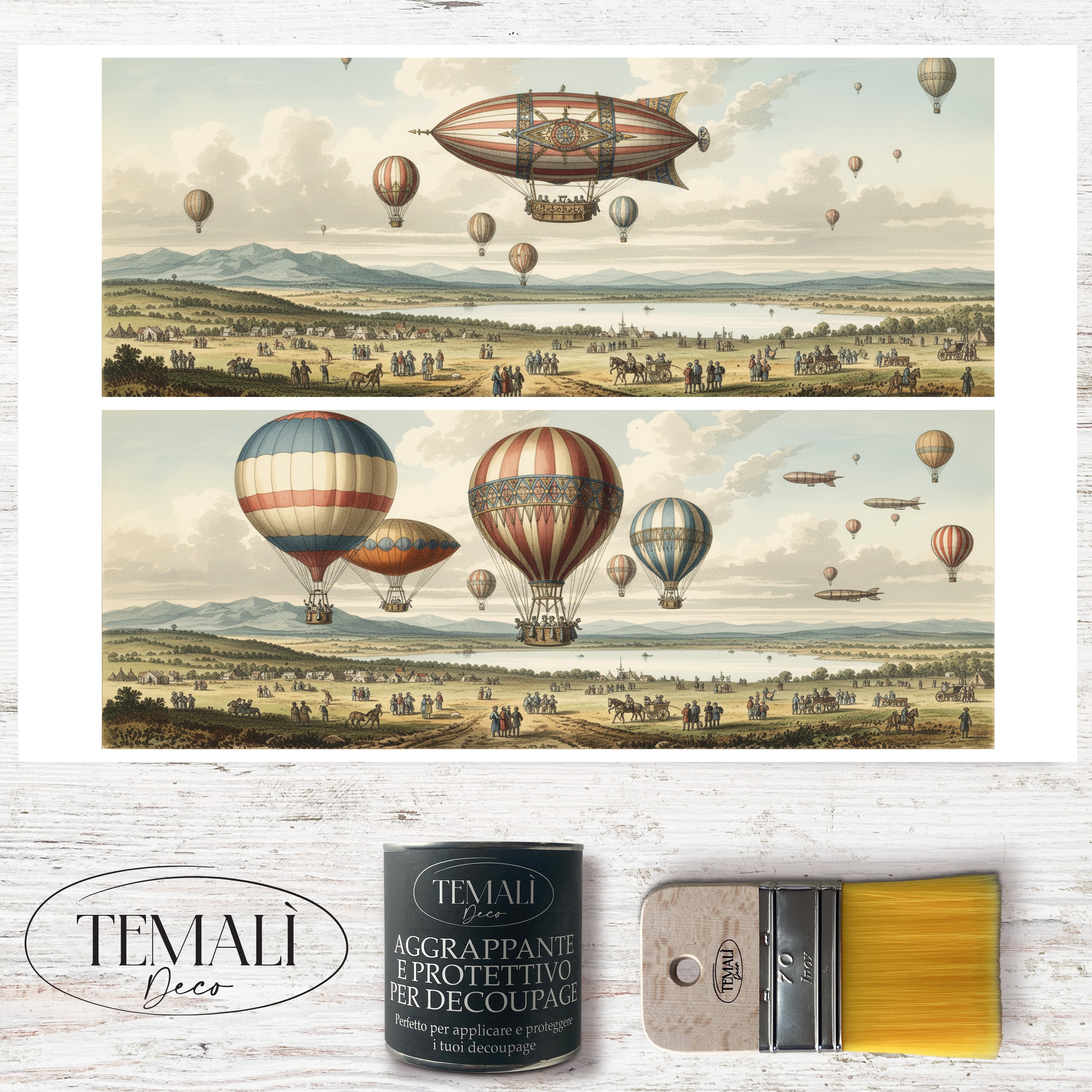 Dècoupage Pop Vintage – Mongolfiere 7