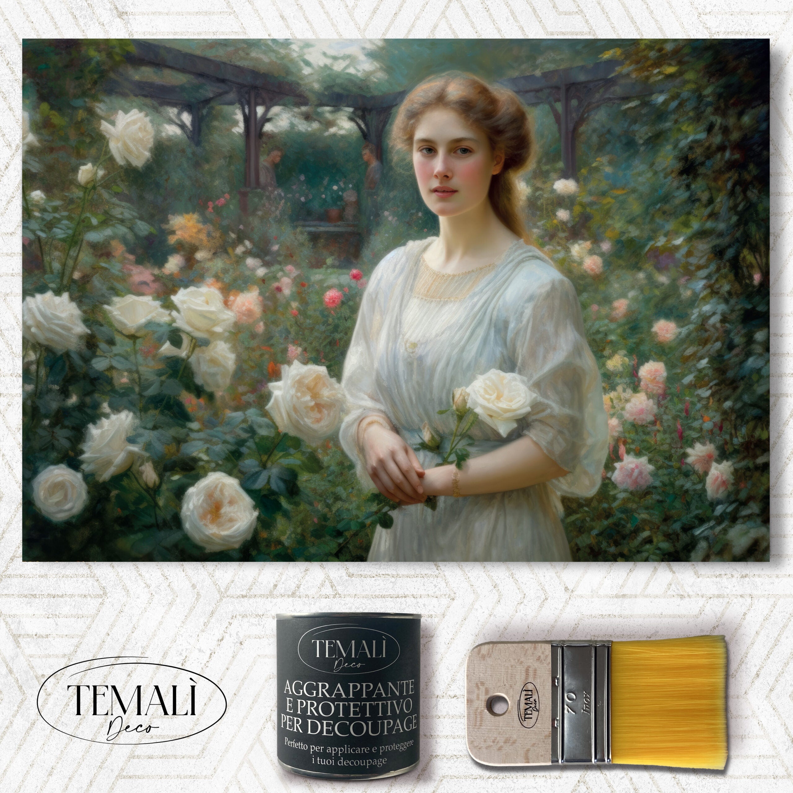 Dècoupage Vintage Quadro - Principessa Sibilla