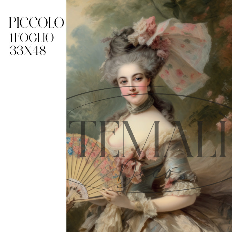 Dècoupage Vintage Quadro - Duchessa Ginevra