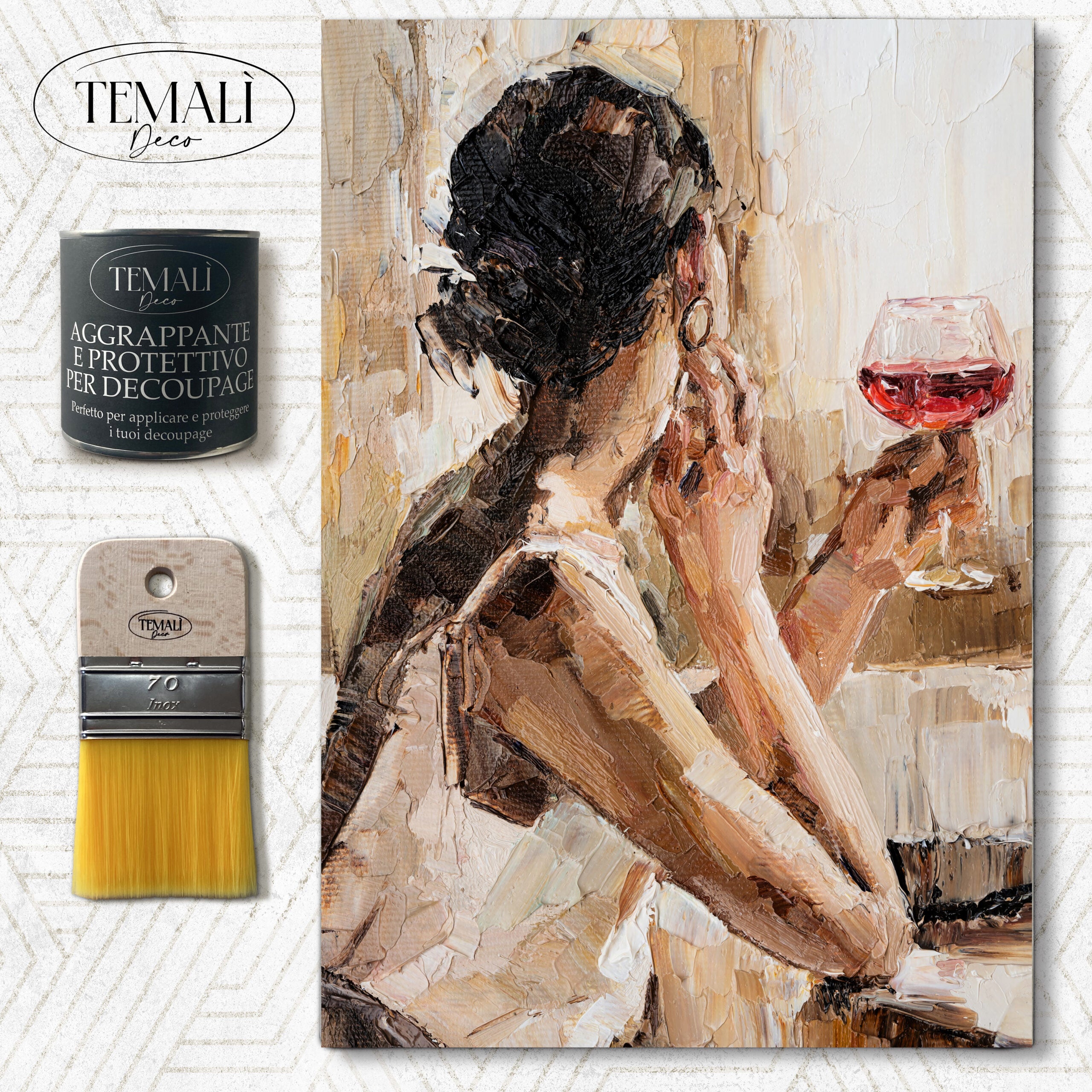 Dècoupage Vintage Quadro - Pomeriggio D'Estate