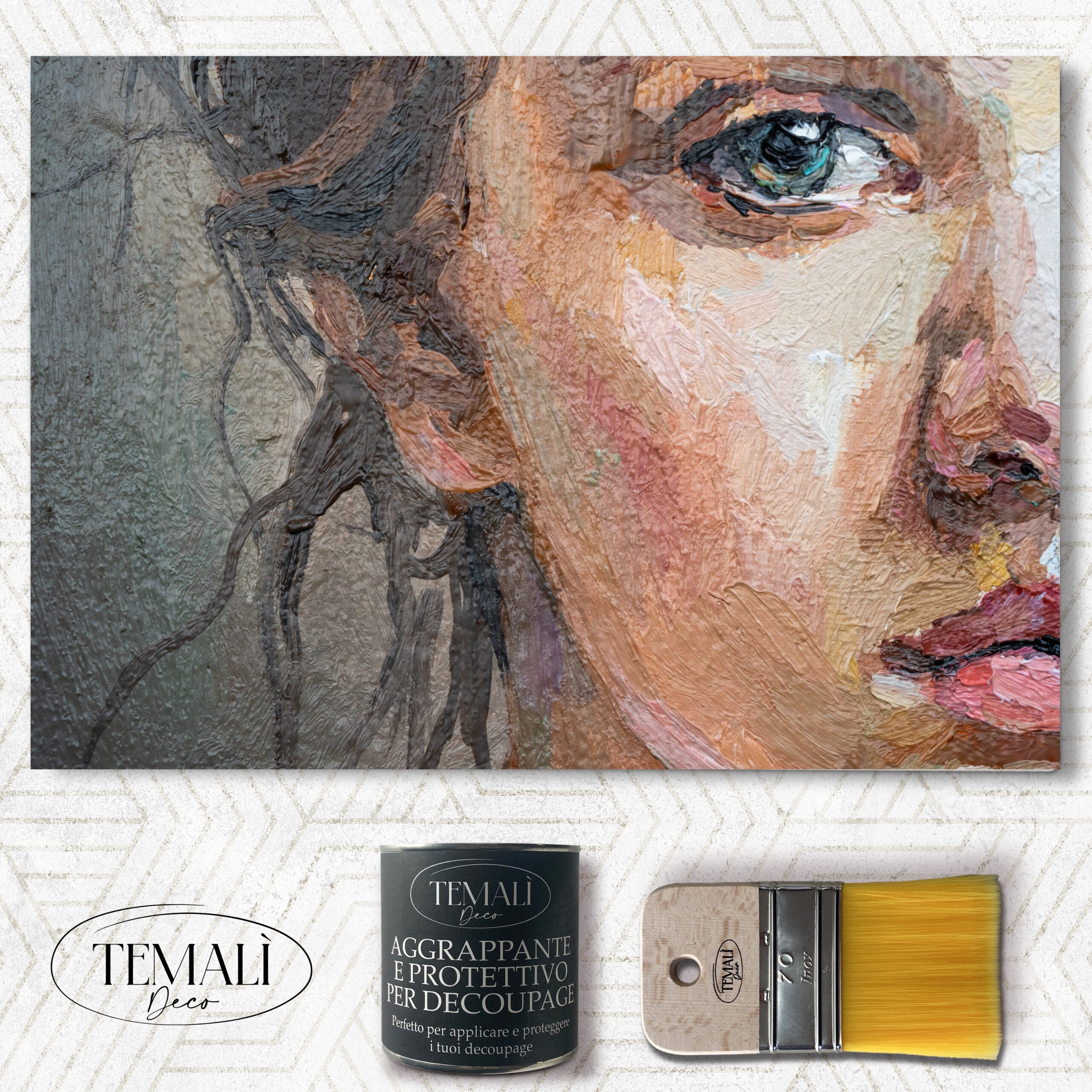 Dècoupage Vintage Quadro - Beauty