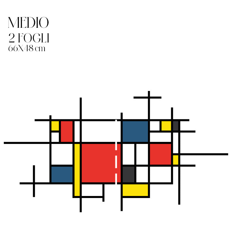 Dècoupage Vintage Quadro - Colourful Cubes