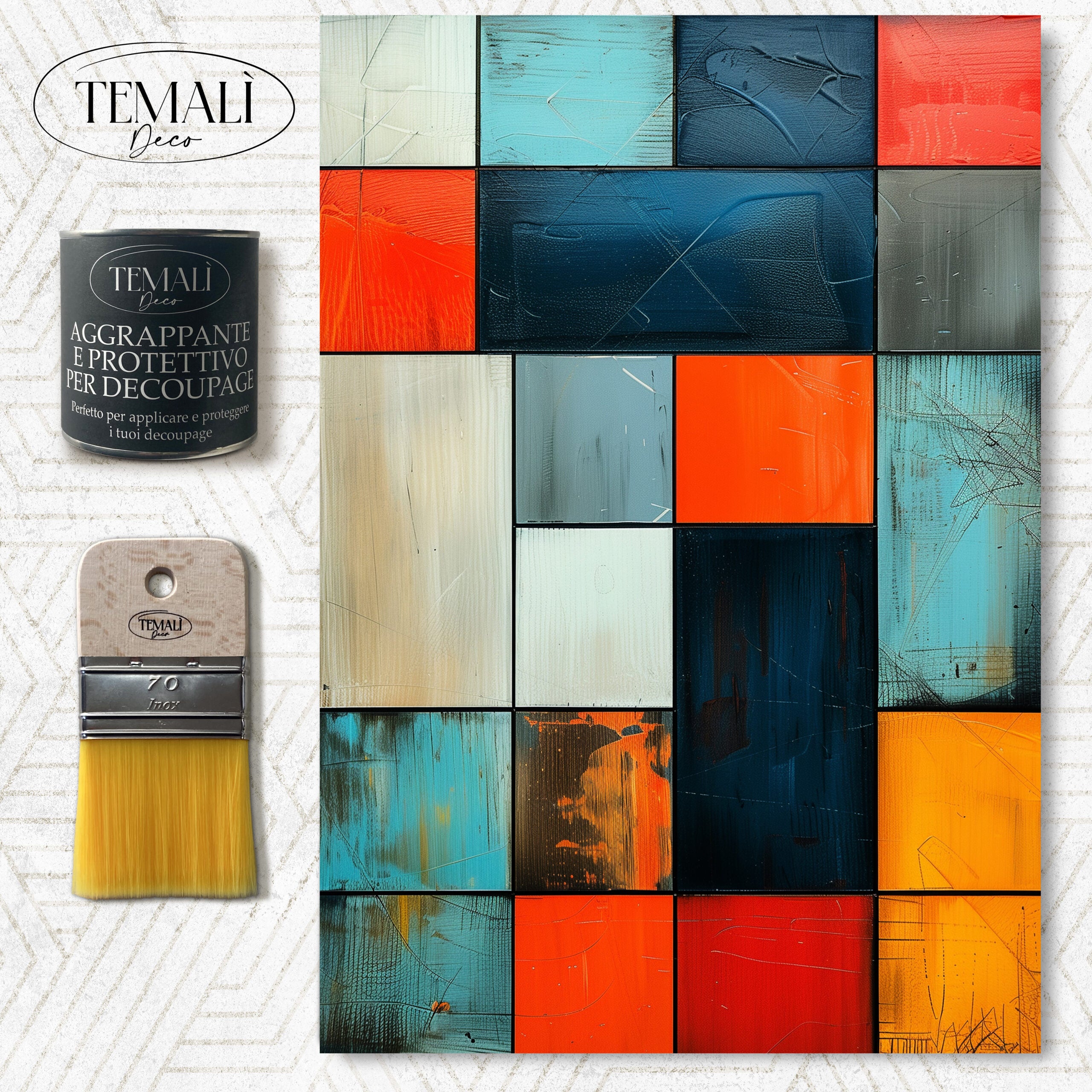 Dècoupage Vintage Quadro - Giochi Di Luce