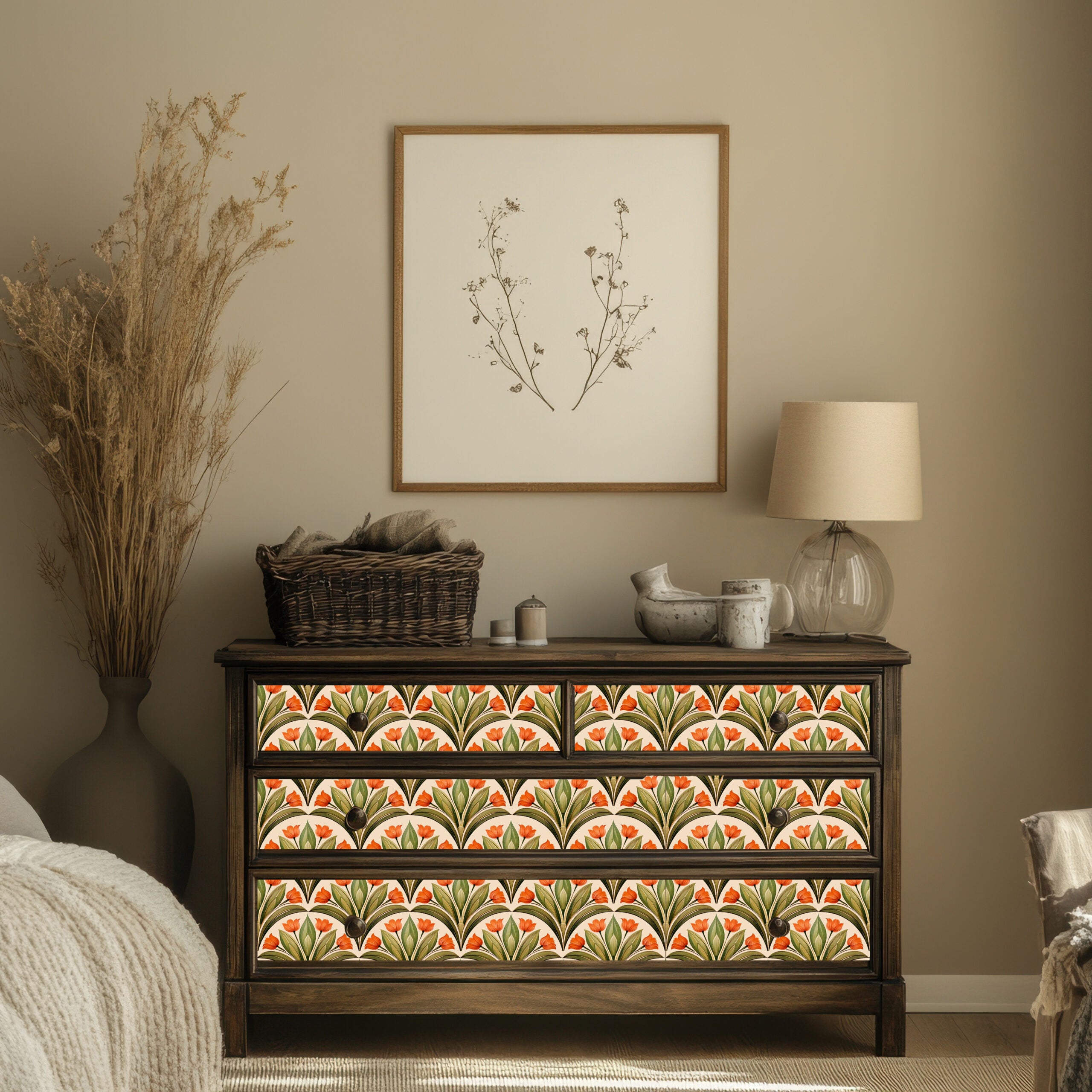 Découpage Tappezzeria – Raggio di tulipani