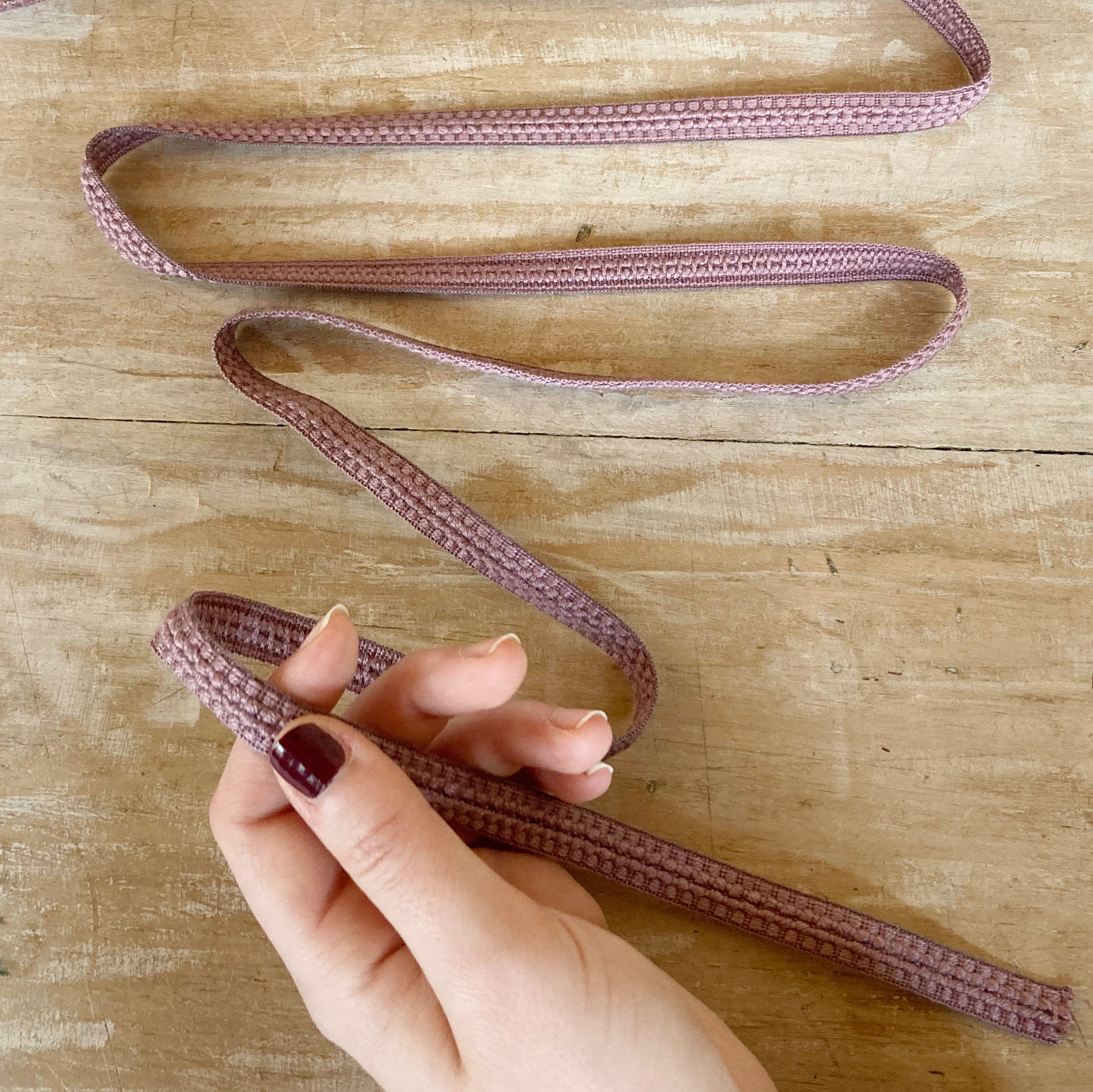 Bordo "Raffinato Malva" Passamaneria Italiana - 1,2 cm