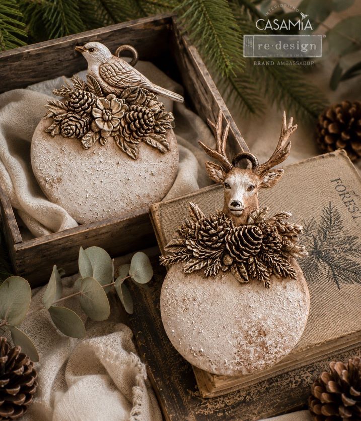 Redesign Decor Moulds "Evergreen Antler Emblem" 12,7 x 20,3 cm