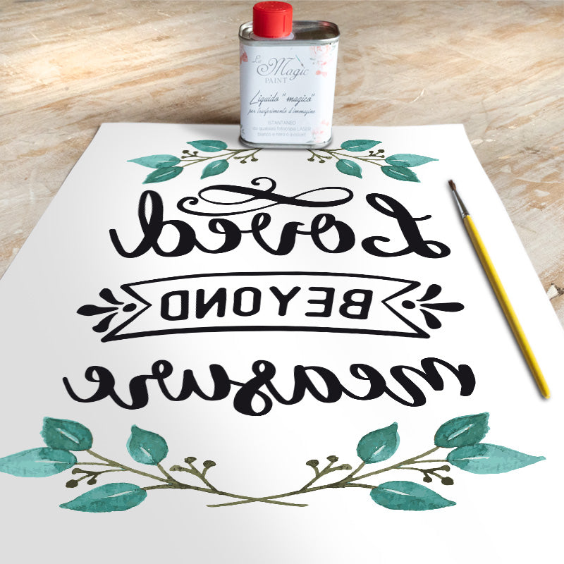 Stampa Trasferibile “SCRIPT, CASSETTI” 28×40 cm