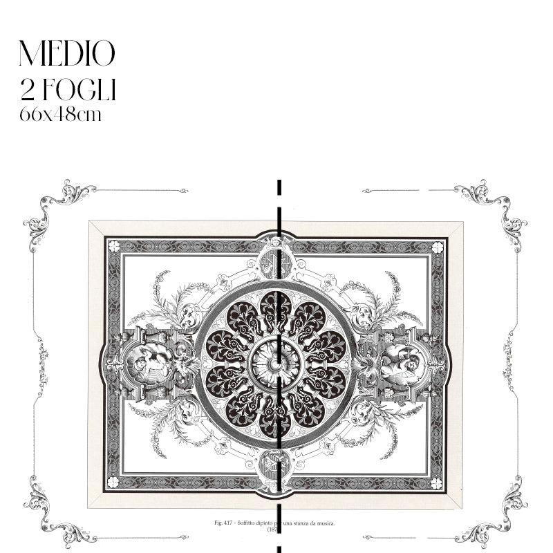 Decoupagé Serigrafia - Soffitto Stanza della Musica