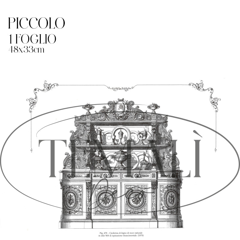 Découpage Serigrafia - Credenza Rinascimentale